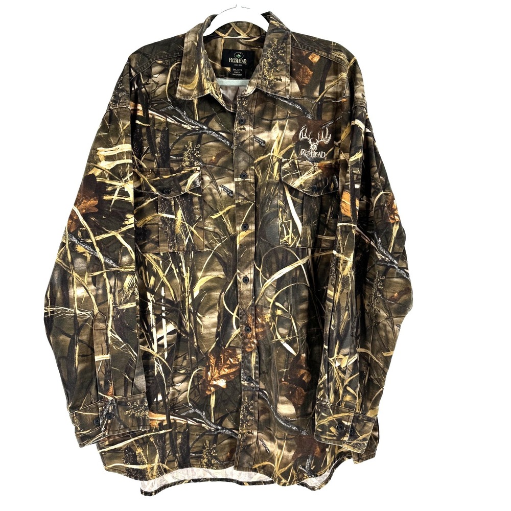 Red Head Canvas Advantage Max-4 HD Camo Shirt Men's 3XL Brown Hunting Outdoors